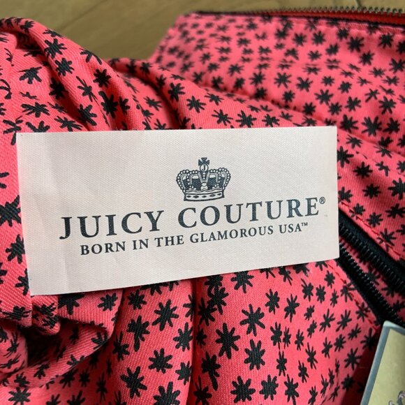 Juicy Couture Red Velvet Tote Handbag Vintage Retro 2000s Y2K Unique - Picture 14 of 16